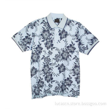 Men's Short Sleeve Printed Polo Shirt